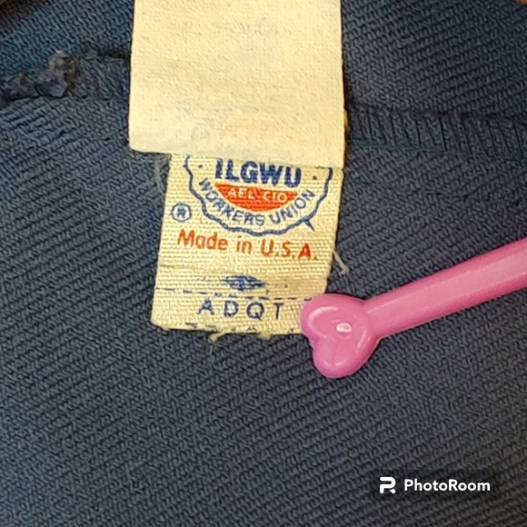 Vintage Women's Skirt Dark Periwinkle Navy Blue 38in Waist Pull On IGLWU Office - Picture 2 of 7